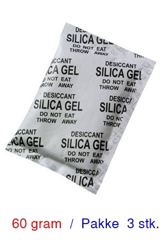 Silica Gel tørreposer 60 gram